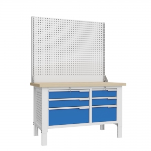 CTR 1402.S3L3.4-2 Верстак слесарный 2165x1393x743 мм