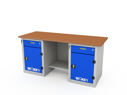 ER-00020059 Верстак двухтумбовый WOKER PRO 2202.1800