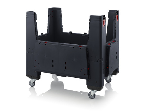 ESD KLK 1208R Складной ящик Bigbox с ESD-защитой на колесах с четырьмя откидывающимися стенками 1200x800x1000 мм