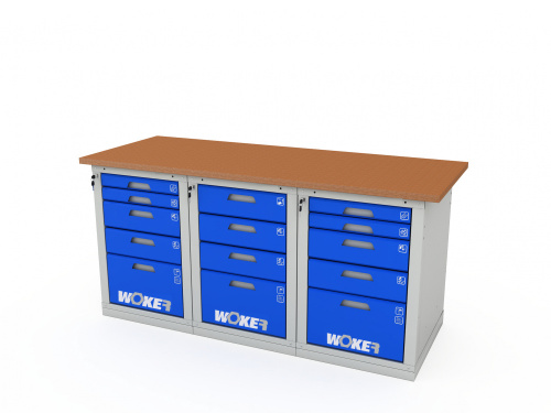 ER-00020641 Верстак трехтумбовый WOKER PRO 3545.1800