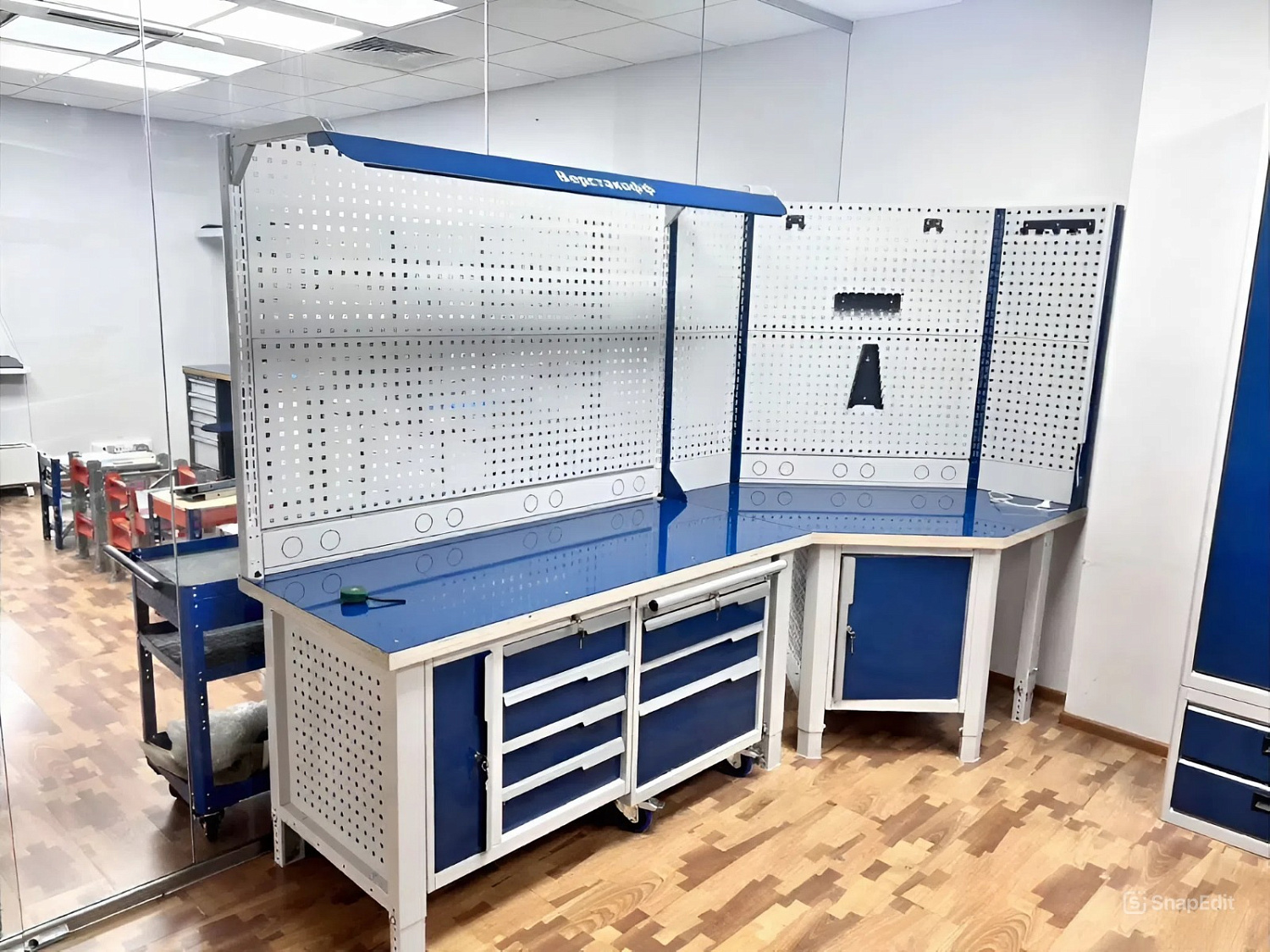 CTR 2202.S4L4M4.2-2F Верстак слесарный 2165x2193x743 мм