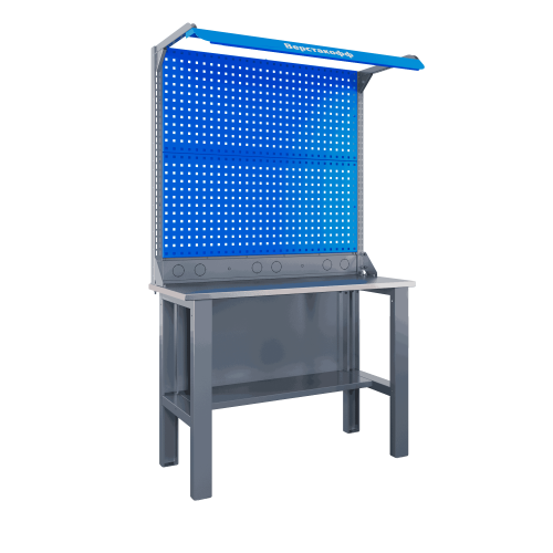 SLF 121.11.3-2FR Слесарный стол, бестумбовый 1967x1200x500 мм