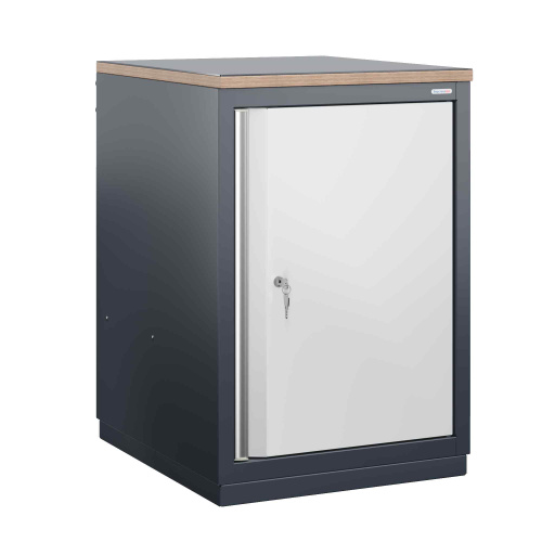 FBK G7.3 Тумба инструментальная с дверью и полкой, накладка на столешницу сталь 3 мм